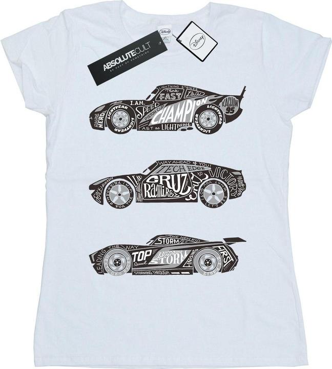 Image du produit Disney - T-shirt CARS TEXT RACERS - Femme (M)