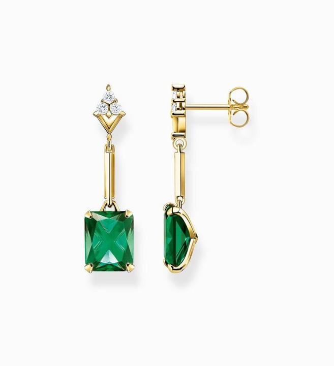 Immagine prodotto Thomas Sabo Orecchini pietra verde oro (Argento 925)