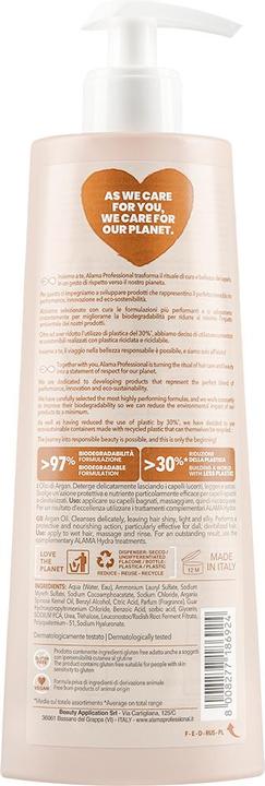 Produktbild Alama Professional Alama Hydra Moisturizing Shampoo for Dry Hair with Argan Oil 500ml (500 ml, Flüssiges Shampoo)