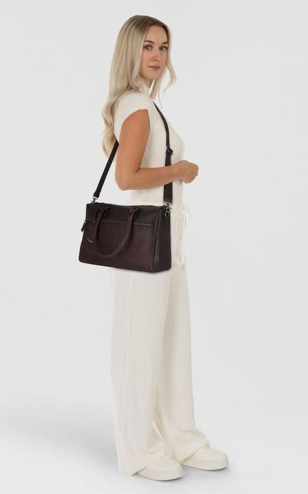 Produktbild Burkely On The Move Laptopbag 15,6 Zipper Inclusief Powerbank - aktetas - Bruin (17 l)