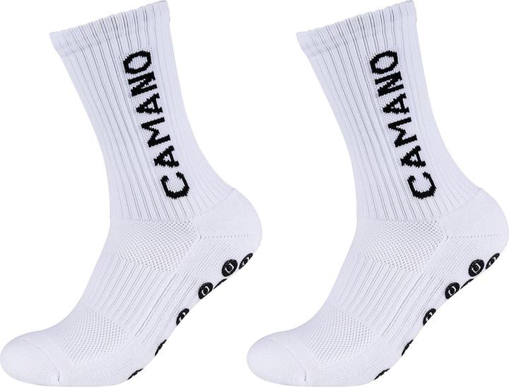 Camano Sportsocken mit Grip Extra stark Anti-Rutsch Fußball-Socken Tennissocken Schweißabsorbierend Perfekt