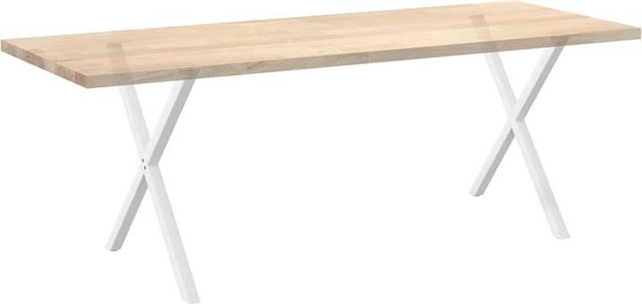 Image du produit VidaXL Pieds de table de salle à manger en X 2 pcs. Blanc 70x(72-73) cm Pied de table en acier