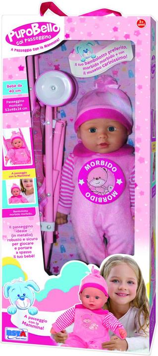 Produktbild Rs Toys Pupobello - Doll 40 cm with Stroller