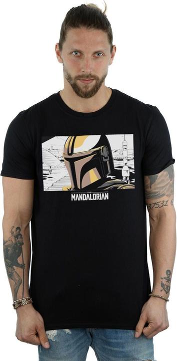 Image du produit Star Wars - T-shirt THE MANDALORIAN PROFILE FRAME - Homme (3XL)