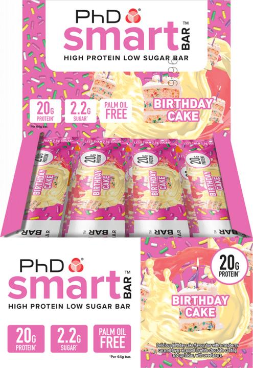 Actual product image PhD Nutrition Smart bar (Birthday cake, 12 pcs., 768 g)