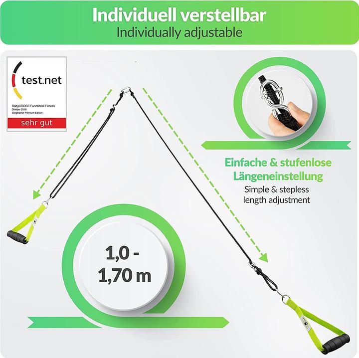 Produktbild BodyCross Schlingentrainer Komplett-Set, Limette