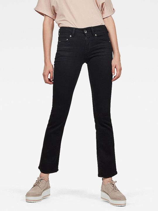 Produktbild G-Star Midge Mid Bootcut Elto Nero Superstretch pitch black (W25/L32)