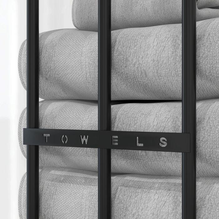 Actual product image Swisshandel24 Handtuchhalter zur Wandmontage ideal für 6 grosse Handtücher