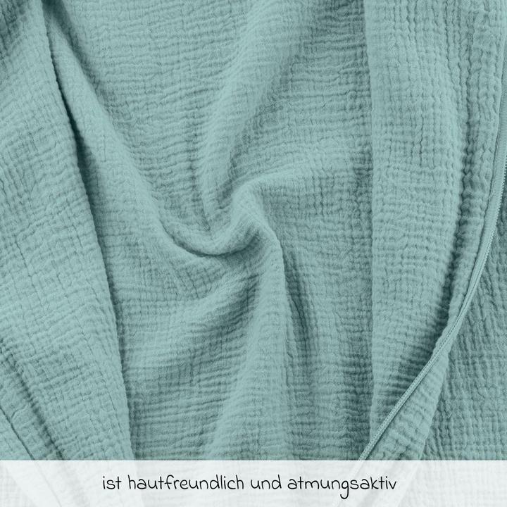 Actual product image La Loona LaLoona sleeping bags summer sleeping bag muslin / gauze - Mint - (90 cm)