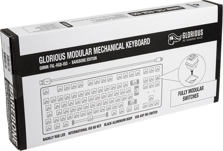 Actual product image Glorious PC Gaming Race GMMK TKL ISO Barebone (DE, Cable)