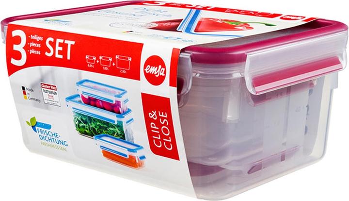 Produktbild Emsa Frischhaltedosen 'Clip & Close' 3er Set (3.85 l)