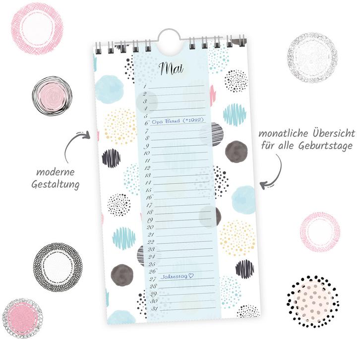 Produktbild Trtsch Geburtstagskalender Glamour (Harter Einband, Deutsch)