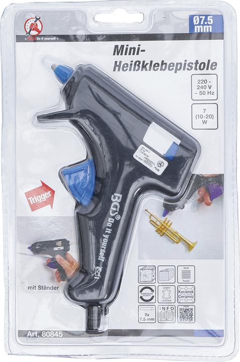 Image du produit BGS Mini-pistolet de colle chaude Ø de bâtonnet de colle 7,5 mm 7 W
