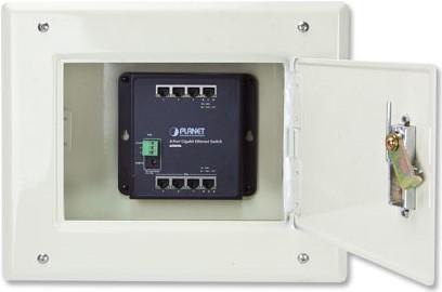 Image du produit Planet Commutateur industriel mural 8 ports 10/100/1000T (-10-60 degrés C) (8 Ports)