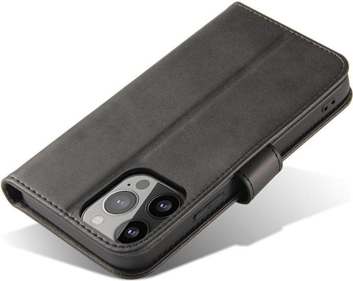 Produktbild Hurtel Magnethülle für Motorola Moto E32 Hülle mit Flip Wallet Ständer schwarz (Motorola Moto E32)