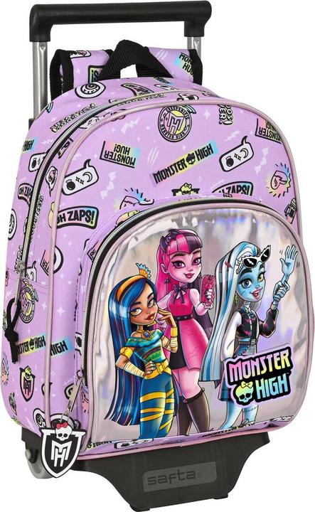 Monster High Schulrucksack mit Rädern Best boos Lila 28 x 34 x 10 cm