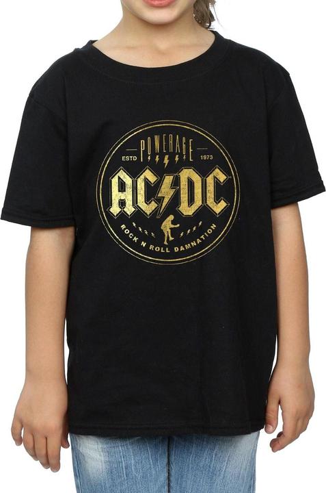 Immagine prodotto AC/DC Maglietta Rock N Roll Damnation in cotone per ragazze (140, 146)