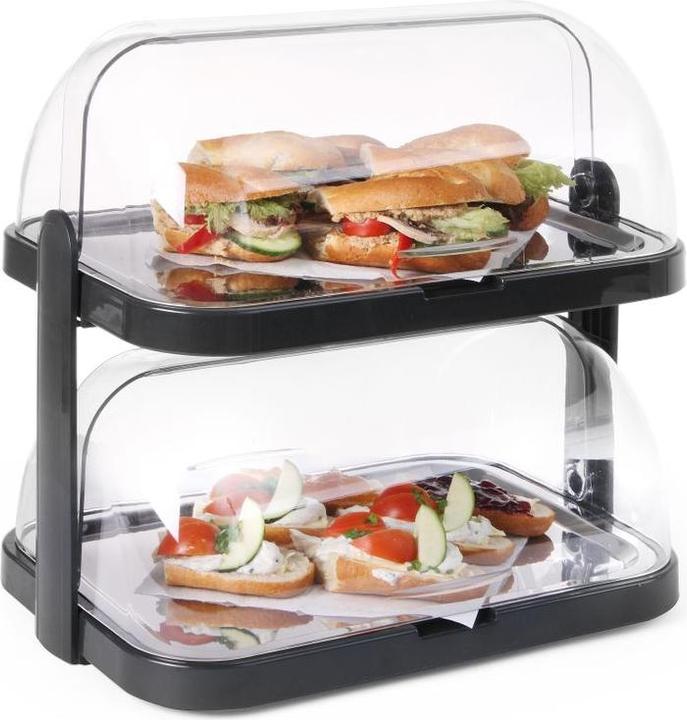 Image du produit Hendi Présentoir réfrigéré Roll-Top double. 440x320x(H)440 mm