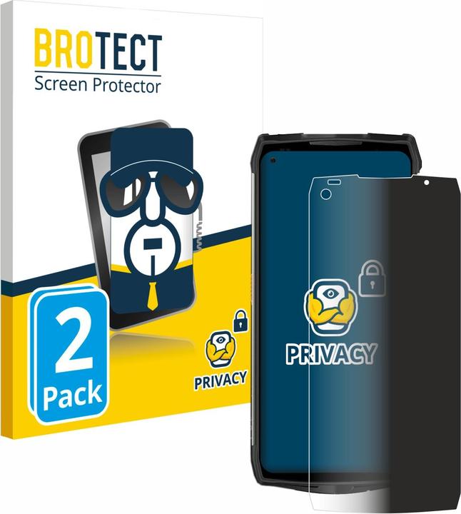 Produktbild BROTECT Sichtschutzfolie Anti-Spy Privacy Folie Blaulicht-Schutz (2 Stück, Ulefone Power Armor 13)