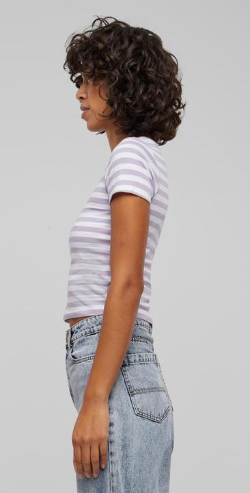 Actual product image Urban Classics Ladies Short Striped Tee - 142651 (4XL)