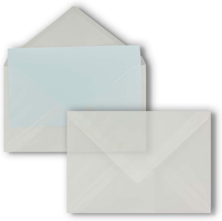 Actual product image Neuser Papier 50x transparente Briefumschläge Serie FarbenFroh (229 x 162 mm, 50 x)