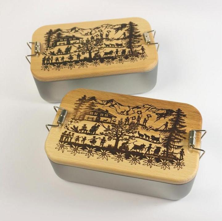Actual product image Trendform Lunchbox Metal SWISS TRADITION