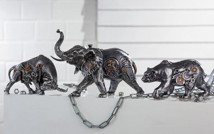 Actual product image Gilde Poly Sculp. "Steampunk Elephant"