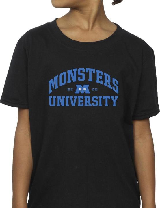 Actual product image Disney Girls Monsters University Logo Cotton T-Shirt (152, 158)