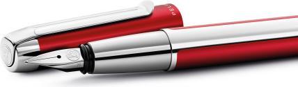 Immagine prodotto Pelikan Penna stilografica PURA P40 Bordeaux M confezione regalo (Argento, Bordeaux, 1 x)