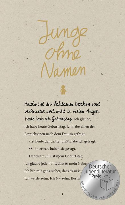 Image du produit Junge ohne Namen (Allemand, Steve Tasane, 2019)