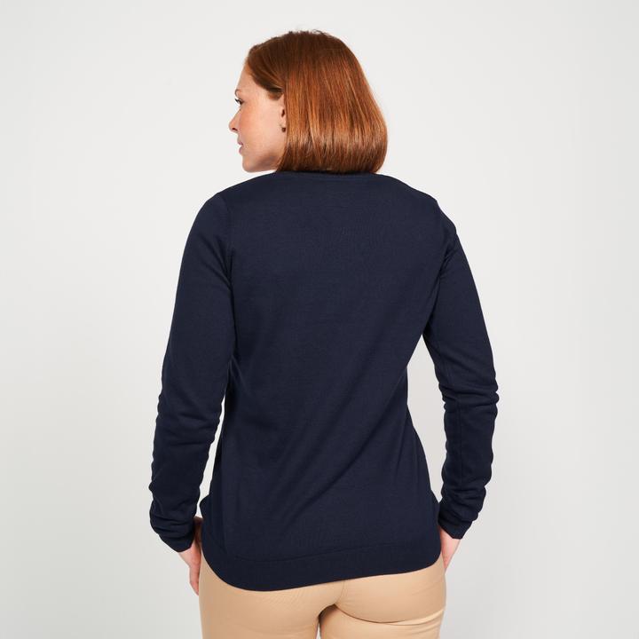 Produktbild Inesis Damen Golf Pullover V-Ausschnitt Baumwolle - CW100 marineblau (XS)