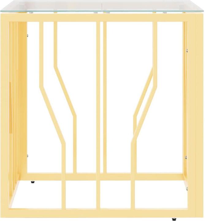 Image du produit VidaXL Couchtisch Golden 50x50x50 cm Edelstahl und Glas (50 x 50 x 50 cm)