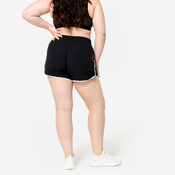 Produktbild Domyos Shorts kurz leicht - schwarz/weiss (S)