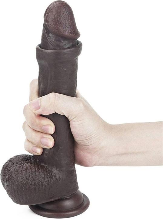 Actual product image Lovetoy Sliding Skin Dual Layer Dildo 23cm