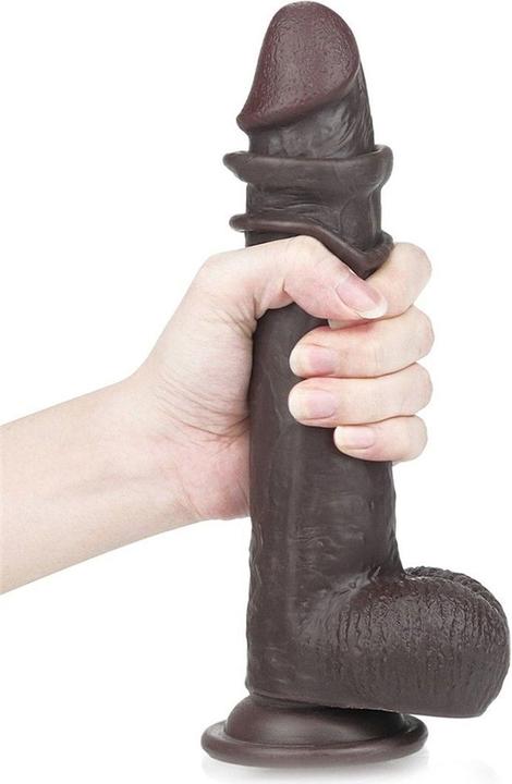 Actual product image Lovetoy Sliding Skin Dual Layer Dildo 23cm