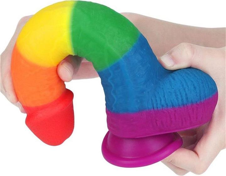 Actual product image Lovetoy Dildo Prider Liquid Silicone 9"