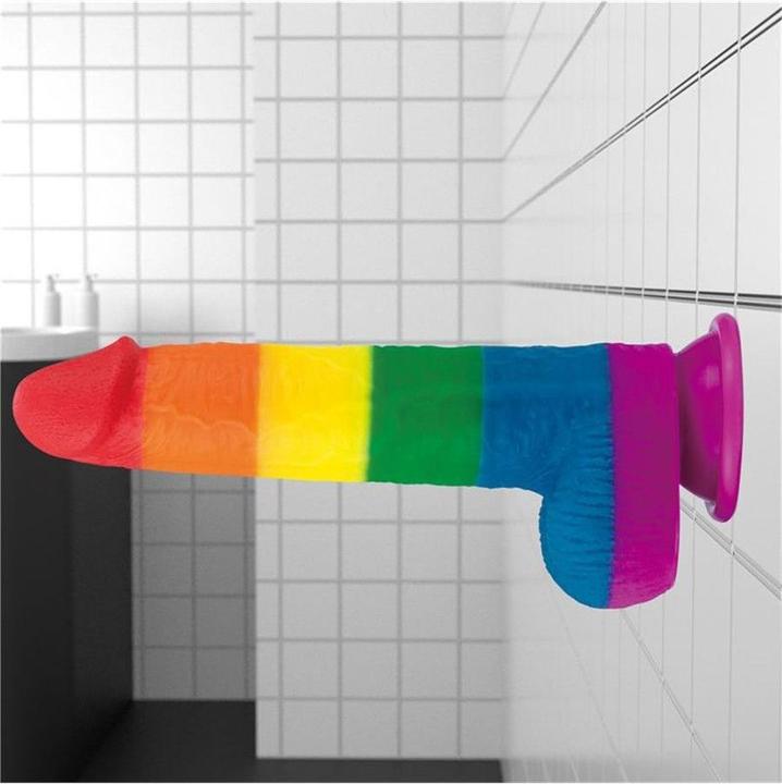 Actual product image Lovetoy Dildo Prider Liquid Silicone 9"