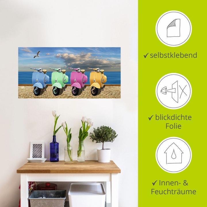 Produktbild Artland Vespa-Roller in bunten Farben T6ID (40 x 20 cm)