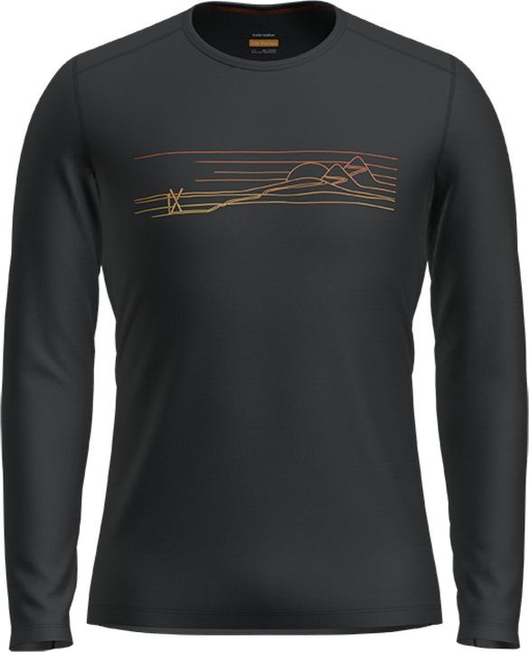 Actual product image Icebreaker 200 Oasis L/S Crewe Ski Stripes (L)
