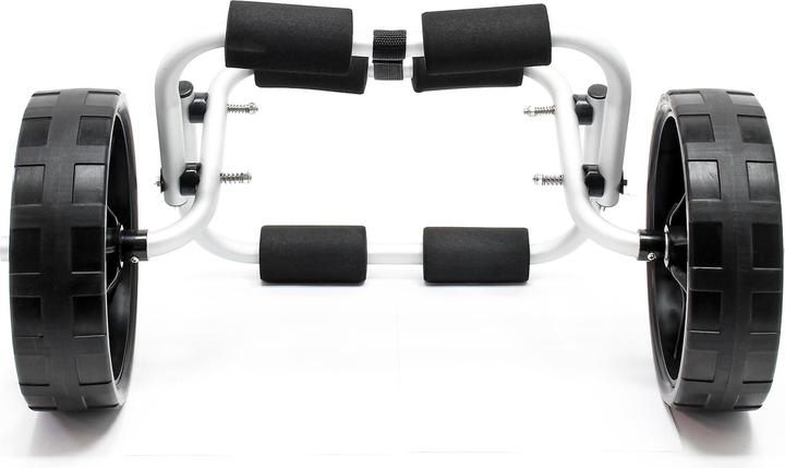 Image du produit Wiltec Chariot de transport Alu Pliable 45kg Kayak Canoë Avec Roues PU & Sangles en Nylon Fixation Sécu