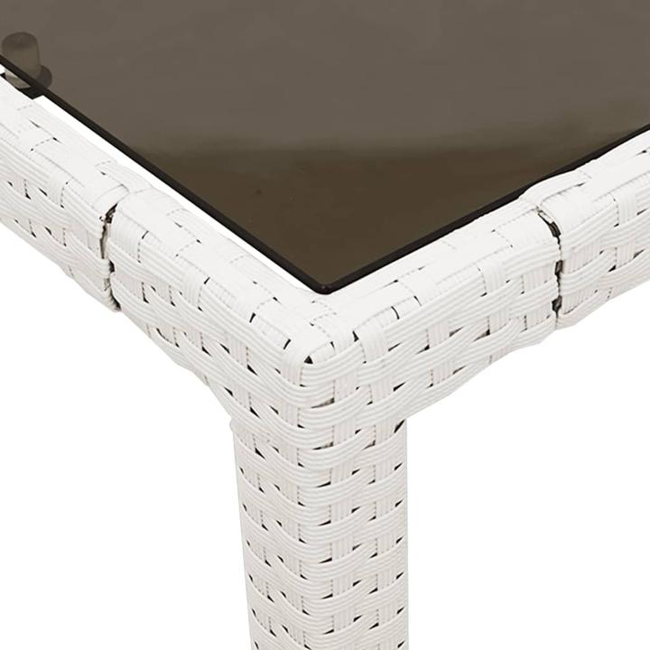 Produktbild VidaXL Gartentisch mit Glasplatte (90 cm)