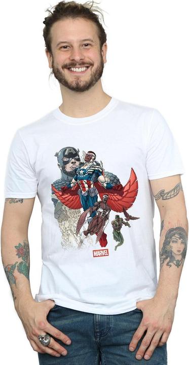 Image du produit - T-shirt CAPTAIN AMERICA FALCON EVOLUTION - Homme (XXL)
