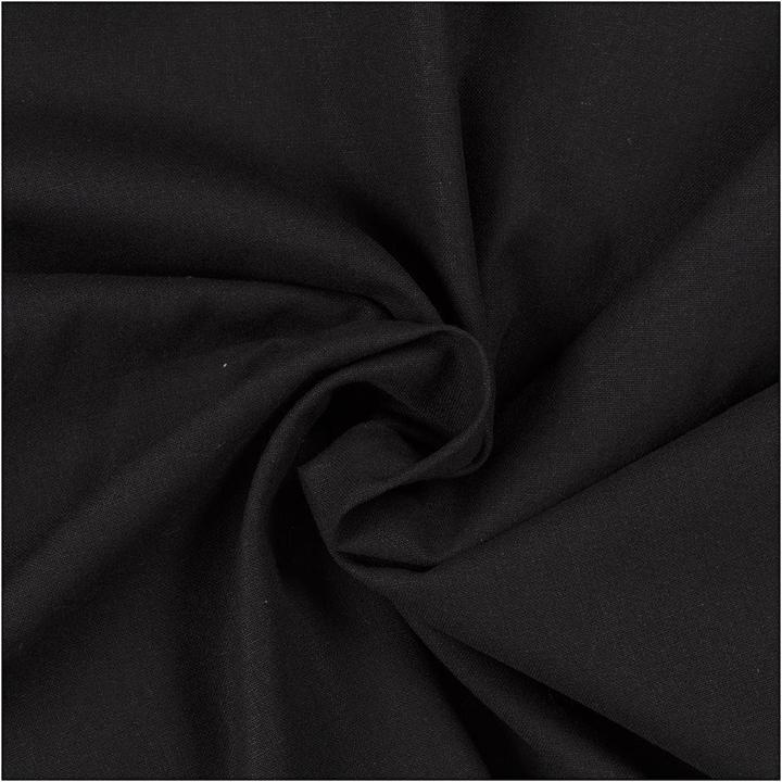 Immagine prodotto Creativ Company Stoff 145 cm x 2000 cm, Schwarz