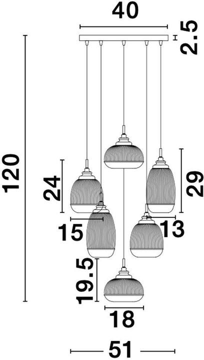 Actual product image Nova Luce Moon (E14)