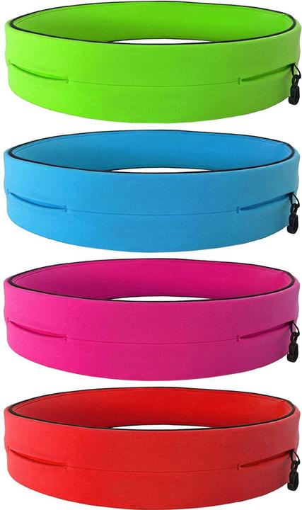 Actual product image JTI Practical, water-repellent running belt with pockets - red