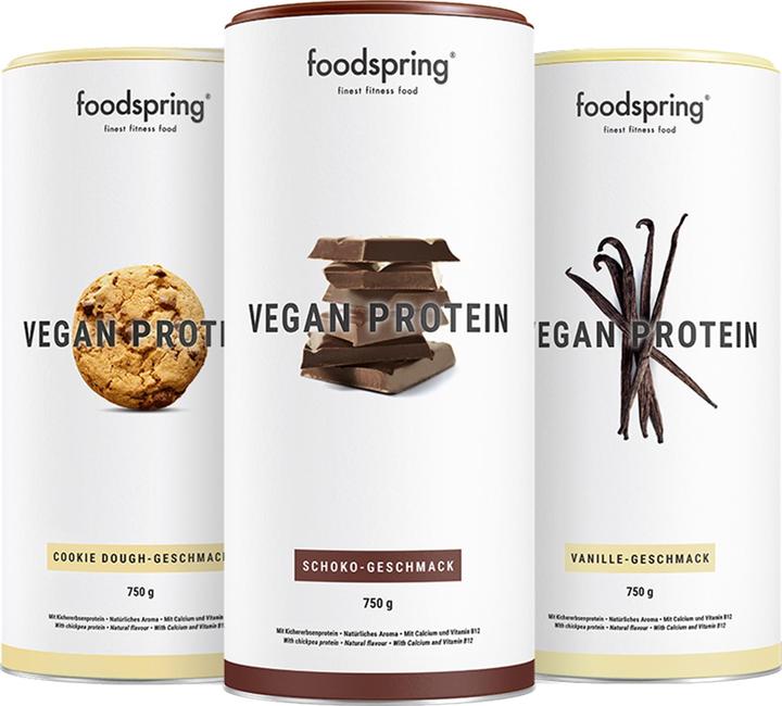 Actual product image Foodspring Vegan Protein (Cookie Dough, 1 pcs., 750 g)
