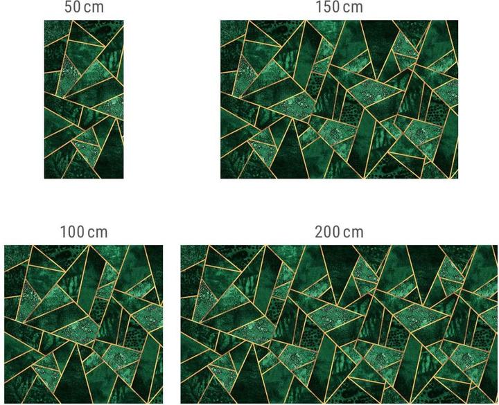 Actual product image Trenddeko Dark green emerald (100 x 100 cm)