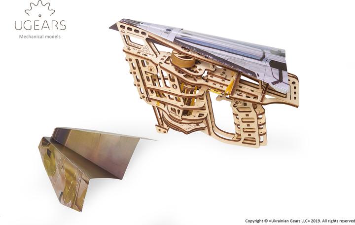 Actual product image Ugears Aircraft starter mechanical model kit