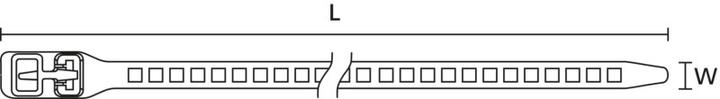 Actual product image HellermannTyton Cable tie (Plastic cable ties, 260 mm, 50 pcs.)
