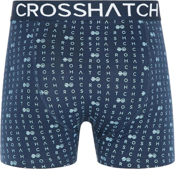 Actual product image Crosshatch Mens Gridline Boxer Shorts (Pack of 3) (XL, pack of 3)